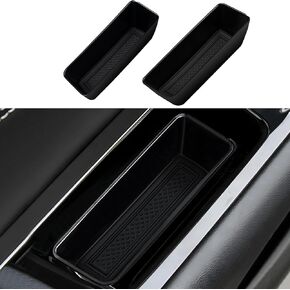 Door Side Storage Tray Organizer for 2015-2025 Ford Edge Accessories, Front Door Handle Storage Box Insert Tray Organizer Grab Handle Pocket Container 2PCS
