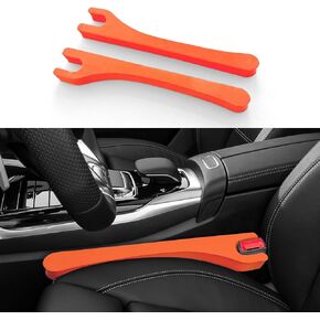 2PCS Car Seat Gap Filler, Car Seat Gap Organizer, Seat Gap Plug to Fill The Gap Between Seat and Console, Car Accessories Car Seat Crevice Blocker Stop Things from Dropping Fit Cars (Purple)