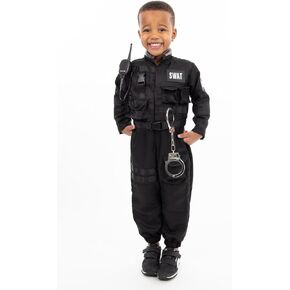 Little Adventures SWAT Police Hero Costume Set - Pretend Play Machine Washable