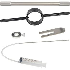 Motorcycle Fork Service Tool Kit 3-in-1, Fork Oil Level Tool, Fork Spring Compressor and Damper Rod Bleed Tool