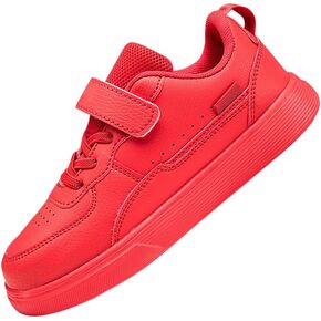 Boys and Girls Board Shoes Adjustable Hook and Loop Classic Low Top Kids Sneakers