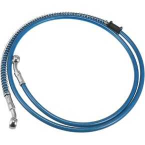 55.12" Length 10mm ID Motorcycle Hydraulic Brake Line Oil Hose Pipe Stainless Steel Braided Cable for ATV Motocross Sport Bikes Street Bikes Blue Automotive Parts