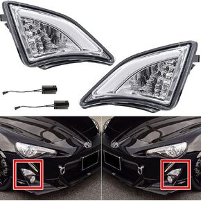NJSBYL Front Turn Signal Light Kits for 2013-2020 Toyoto 86/GT86 Scion Fr-S Corner Xenon LED White Drl Mork