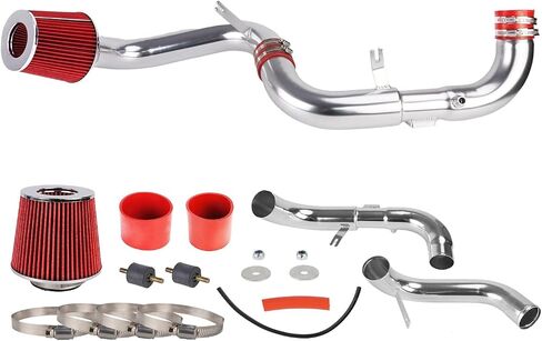طقم كمية الهواء البارد Philtop متوافقة مع 2006-2011 Civic مع 1.8L (DX/DX-G/LX/EX) ، مرشحات مجموعات الألومنيوم الحمراء 3 بوصة التدفق العالي in Kuwait
