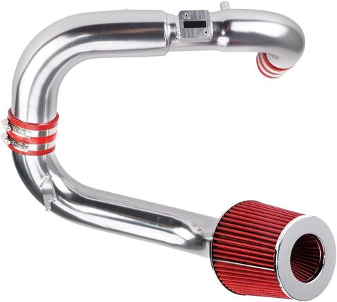 طقم كمية الهواء البارد Philtop متوافقة مع 2006-2011 Civic مع 1.8L (DX/DX-G/LX/EX) ، مرشحات مجموعات الألومنيوم الحمراء 3 بوصة التدفق العالي in Kuwait