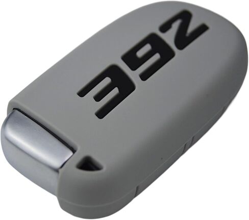 392 Silicone Key Fob Cover for Dodge Charger Challenger SRT Hornet R/T Dart Durango Journey and Jeep Cherokee Compass Renegade Chrysler 300 Keyless 5 Buttons Case Accessories in Saudi Arabia