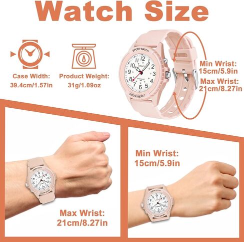 Waterproof Nurse Watch for Medical Professionals Students Women Men, Night Light, 12/24 Hour Military Time Easy to Read Dial, Second Hand Watch for Nursing Day Gifts in Saudi Arabia