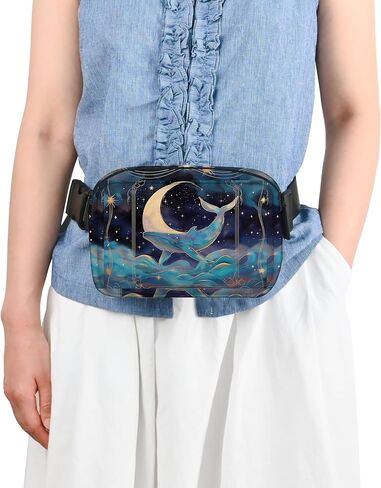 Whale Fanny Pack for Women Belt Bag Lightweight Waist Bags Waterproof Purse with Adjustable Straps Wallet Casual Presents Travel Workout in Kuwait