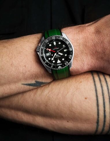 Strapxpro (SX1A) 22 مم نطاقات مشاهدة حزام رات على الساعات من أجل Seiko 5 Sports Skx Series Watches ، 5KX/SRPD و New GMT Series ، Curved End Watchband for SRPD51 ، SRPD53 ، SRPD55K1 ، SRPD59K1 ، SSK017 ، SSK019 ، SSK019 in Saudi Arabia
