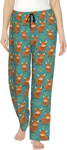 Women Comfy Pajama Pants Stretch Sleepwear Lounge Pants With Pockets & Drawstring in Saudi Arabia