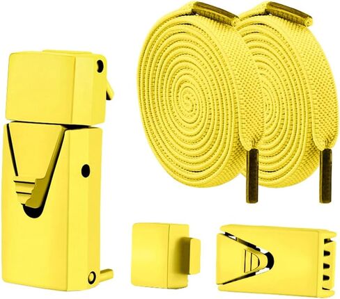 No Tie Elastic Flat Shoe laces with Colored Metal Buckle for Adults Kids Tieless Shoelaces for Sneakers Hiking walking in Saudi Arabia