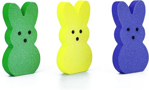 مجموعة ديكور أرنب عيد الفصح الخشبية - ديكور منزل عيد الفصح لجداول الربيع و mantels (6 أجهزة كمبيوتر) in Kuwait