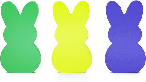 مجموعة ديكور أرنب عيد الفصح الخشبية - ديكور منزل عيد الفصح لجداول الربيع و mantels (6 أجهزة كمبيوتر) in Kuwait