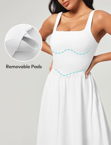 Iuga Sundresses for Women 2025 فستان صيفي مع بنيت في شورتات وبيرا سباغيتي حزام MIDI in Saudi Arabia