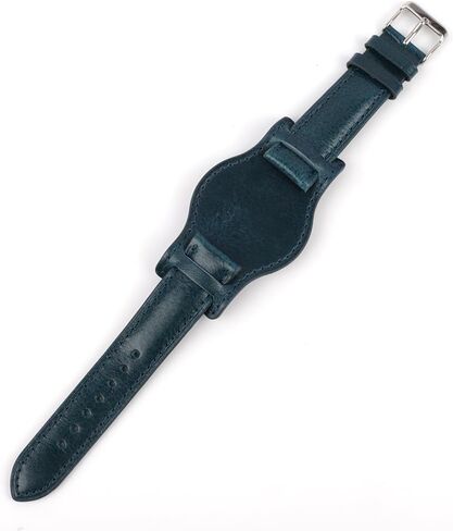 Onthelevel Leather Cuff Watch Strap 18mm 19mm 20mm 21mm 22mm Vintage Genuine Leather Bund Watch Band with Mat for Men in Saudi Arabia