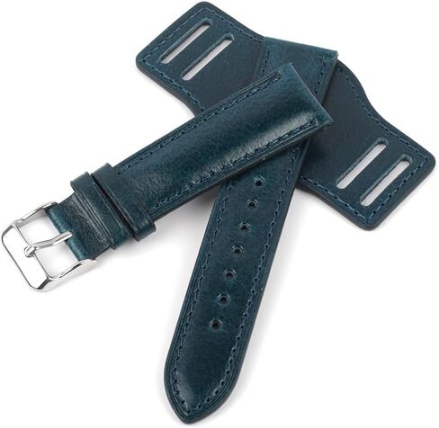 Onthelevel Leather Cuff Watch Strap 18mm 19mm 20mm 21mm 22mm Vintage Genuine Leather Bund Watch Band with Mat for Men in Saudi Arabia