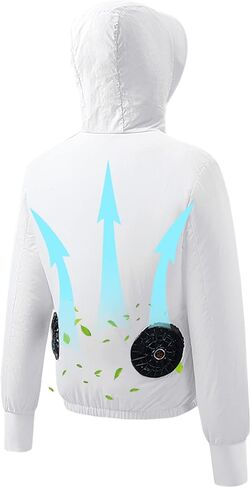 Unisex Cooling Jacket for Men Women - Air Conditioned Clothes with Fans, 3 Speed Adjustable in Saudi Arabia