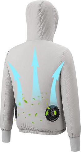 Unisex Cooling Jacket for Men Women - Air Conditioned Clothes with Fans, 3 Speed Adjustable in Saudi Arabia