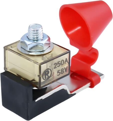 200Amp MRBF Terminal Block Fuse Holder Single Stud 5/16" (M8) Compact Rated Battery Fuse Fit for Boat Truck RV Construction Vehicles in Saudi Arabia