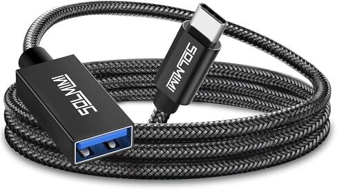 USB C Male To USB Female Adapter Cable 4FT, 5Gbps Data Transfer 15W Charge in Kuwait
