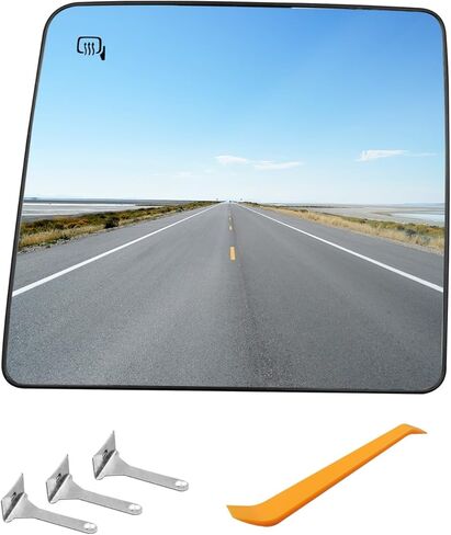 Driver Side Heated Mirror Glass Fit for Ford F250 F350 F450 F550 2008-2016 F150 Pickup Truck 2013-2014 F650 F750 Pickup Truck 2016-2019, Left Side Power Heated Rear View Mirror with Pry Plate in Kuwait