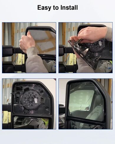 Driver Side Heated Mirror Glass Fit for Ford F250 F350 F450 F550 2008-2016 F150 Pickup Truck 2013-2014 F650 F750 Pickup Truck 2016-2019, Left Side Power Heated Rear View Mirror with Pry Plate in Kuwait