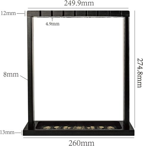 Wooden Pendulum Crystal Display Holder Wooden Crystal Display Shelf Moon Phase Witch Supplies Organiser for Incense Necklace Witch Rock Stone Jewelry Display in Saudi Arabia