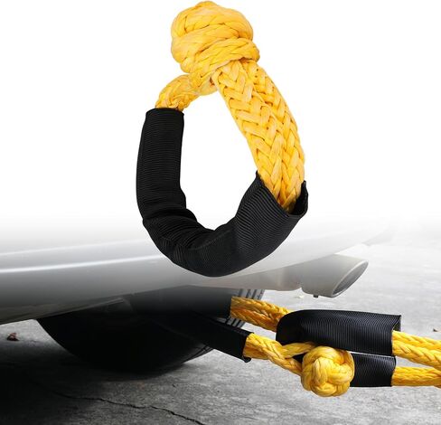 Synthetic Soft Shackle Rope 1/2 Inch x 25 Inch (37,478 LBS) Rope Shackle Offroad Soft Shackle Recovery Kit for UTV, ATV, Truck, Jeep, Off Road Recovery in Saudi Arabia