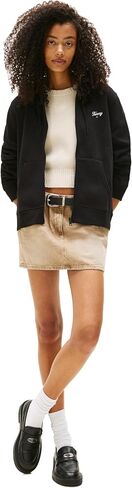Tommy Jeans Women's Medium Weight Zip Up Hoodie with Script Logo and Drawstring in Saudi Arabia