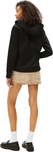 Tommy Jeans Women's Medium Weight Zip Up Hoodie with Script Logo and Drawstring in Saudi Arabia