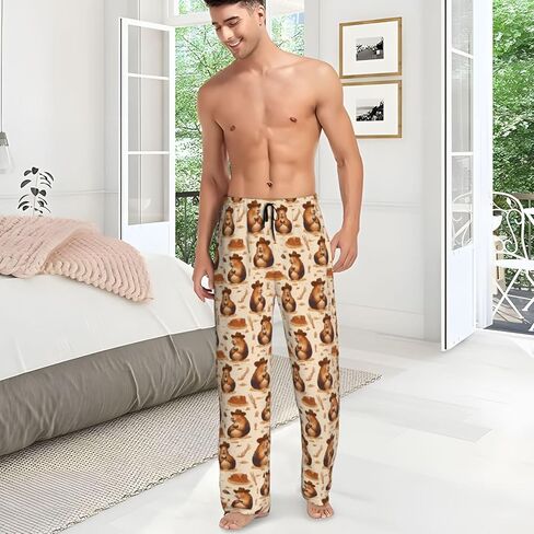 Men'S Comfy Pajama Pants Stretch Sleepwear Lounge Pants With Pockets & Drawstring in Saudi Arabia