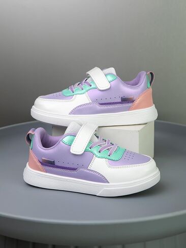 Boys and Girls Board Shoes Adjustable Hook and Loop Classic Low Top Kids Sneakers in Saudi Arabia