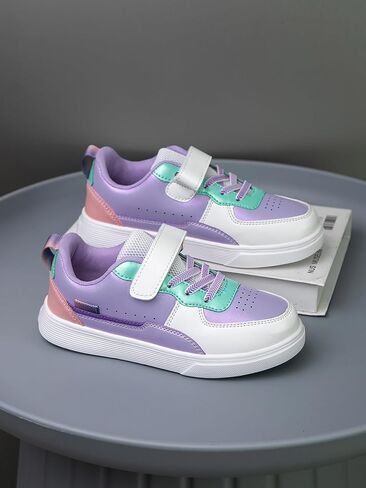 Boys and Girls Board Shoes Adjustable Hook and Loop Classic Low Top Kids Sneakers in Saudi Arabia