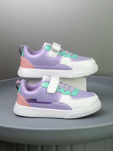 Boys and Girls Board Shoes Adjustable Hook and Loop Classic Low Top Kids Sneakers in Saudi Arabia