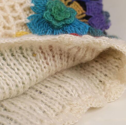 CORIRESHA Women's Boho Crochet Flower Beanie Handmade Cotton Hollow Out Y2k Summer Hat in Saudi Arabia