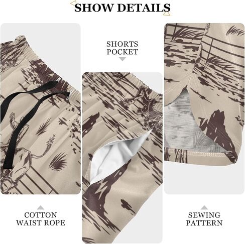 Fisyme Womens Shorts Loose Soft Elastic Waist Pajama Bottoms Casual Lounge Sleep Boxer Pj Shorts Sleepwear in Kuwait
