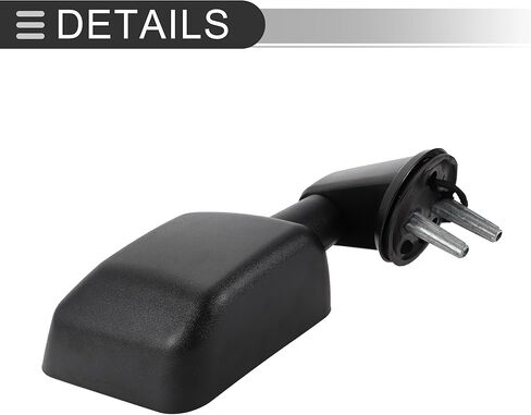 Motoforti Pair Driver and Passenger Side Mirror, Power Heated Rear View Mirrors Black Left Right Manual Fold Fit for Jeep Wrangler 2015 2016 2017 2018 in Kuwait