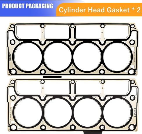 2 PCS 5 طبقة MLS محرك الأسطوانة حشيات الرأس متوافقة مع Chevy Corvette Camaro GMC Buick Cadillac CTS 6.0L 6.2L للمحرك LS2 LS9 LQ4 LQ9 L99 L76 L77 L96 L96 L94 in Kuwait