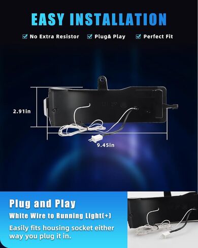 LED Sequential Switchback Side Mirror Marker Lights for Dodge Ram 1500 2019-2024 Blinker Indicator, [Newly Modern Upgrade] Smoked Lens White Daytime Running Light, Amber Turn Signal Light, 2PCS in Kuwait