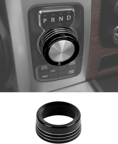 غطاء مقبض تبديل الترس من 2013-2017 Dodge RAM GEAR SHIFT ALD CONTRING CONTRING COVER RING TRIN in Saudi Arabia