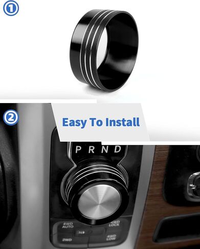 غطاء مقبض تبديل الترس من 2013-2017 Dodge RAM GEAR SHIFT ALD CONTRING CONTRING COVER RING TRIN in Saudi Arabia
