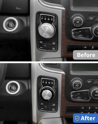 غطاء مقبض تبديل الترس من 2013-2017 Dodge RAM GEAR SHIFT ALD CONTRING CONTRING COVER RING TRIN in Saudi Arabia