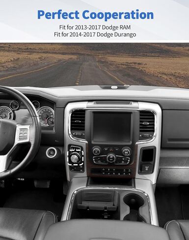 غطاء مقبض تبديل الترس من 2013-2017 Dodge RAM GEAR SHIFT ALD CONTRING CONTRING COVER RING TRIN in Saudi Arabia