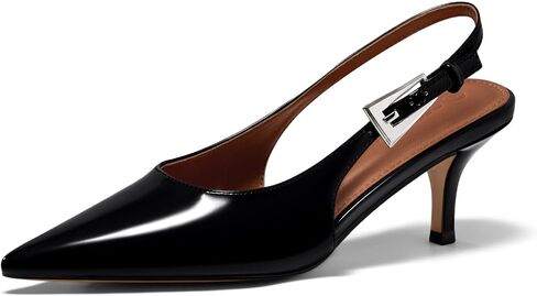 Coutgo Womens Slingback Heels Kitten Low Heel Dress Shoes Closed Pointed Toe Buckle Pumps Work Wedding Shoes in Kuwait