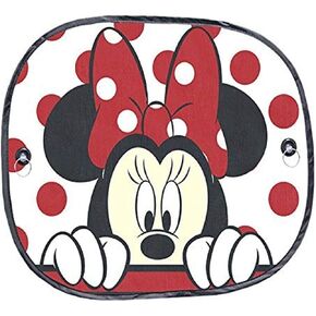 Plasticolor 003815R01 Disney Mickey & Minnie Peek-A-Boo Side Window Sunshade 2-Piece, 1 Pack
