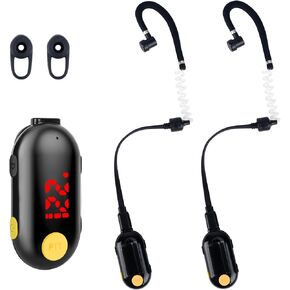 2 Pack Mini Walkie Talkies Handsfree 2 Way Radio Small Portable FM Transceiver for Restaurants,Out Door Sport Supermarket Hospital Tourism
