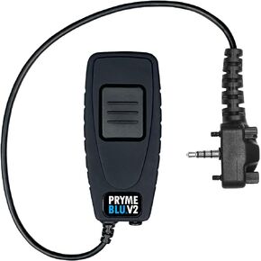 PRYMEBLU® BT-522s-V2 Bluetooth Wireless PTT Button and Headset Adapter(Version 2) - Fits: Vertex(x22s) Radios with Single Pin and 2 Locking Screws