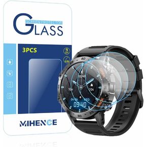 Screen Protector Compatible for K52 1.39 Inches Smartwatch , 9H Tempered Glass Protective Film Compatible for ESFOE K52 / SUNKTA K52 / Linwear K52 / ATEVENSE K52 / EIGIIS K52 1.39 Inches