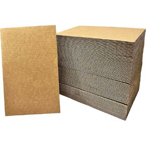 50 Packs 6x9 inches Cardboard Sheets, Premium Brown Kraft Corrugated Cardboard Backing and Corrugated Inserts Bulk for Shipping, Mailing,T-Shirts, DIY Décor and Crafts