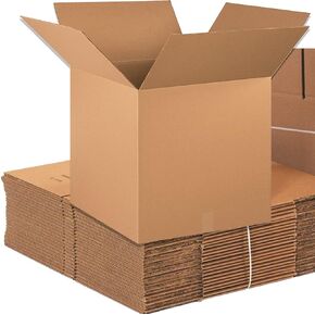 Aviditi Shipping Boxes Multi-Depth 20"L x 20"W x 20"H, 10-Pack | Corrugated Cardboard Box for Packing, Moving and Storage